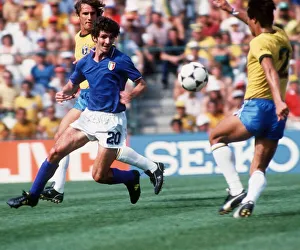 Italy 3 Brazil 2 World Cup 1982 football Rossi, Oscar, Leandro Italy 3 Brazil 2 World Cup 1982 football Rossi, Oscar, Leandro