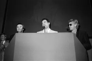The Ivor Novello Awards. Pictured, John Deacon, Freddie Mercury and Roger Taylor of Queen The Ivor Novello Awards. Pictured, John Deacon, Freddie Mercury and Roger Taylor of Queen