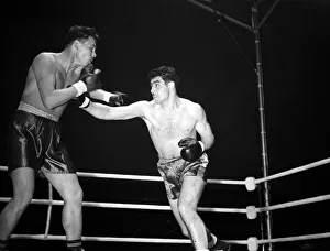 Jack Gardner alnds a right on Briol in when they met on the 5th June 1951 Jack Gardner alnds a right on Briol in when they met on the 5th June 1951