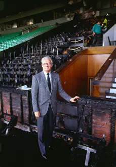 Jack McGinn Celtic Park Parkhead beside burnt out stand Jack McGinn Celtic Park Parkhead beside burnt out stand