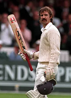 Jack Russell of England walks off at Lords after scoring 124 runs in the second test Jack Russell of England walks off at Lords after scoring 124 runs in the second test