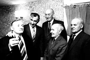 Jackie Milburn officially opened the flats for the elderly at Parkside Court Jackie Milburn officially opened the flats for the elderly at Parkside Court
