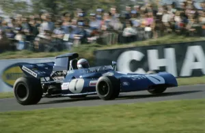 Jackie Stewart motor racing driver in Tyrrell Ford car 1971 at Brands Hatch Jackie Stewart motor racing driver in Tyrrell Ford car 1971 at Brands Hatch