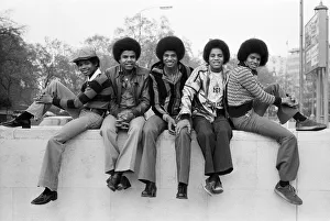 The Jackson 5 pop group pictured at Hyde Park Corner. They are Randy, 15, Michael, 18 The Jackson 5 pop group pictured at Hyde Park Corner. They are Randy, 15, Michael, 18