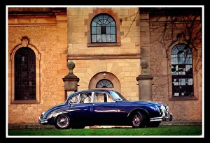 Jaguar Cars November 1999 man standing with cars Jaguar Cars November 1999 man standing with cars