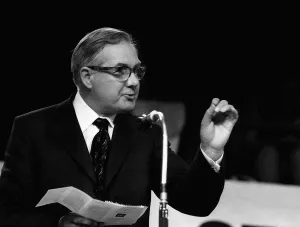 James Callaghan delivers speech at Labour Party Conference 1971 James Callaghan delivers speech at Labour Party Conference 1971
