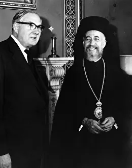 James Callaghan Labour MP meeting Archbishop Makarios James Callaghan Labour MP meeting Archbishop Makarios