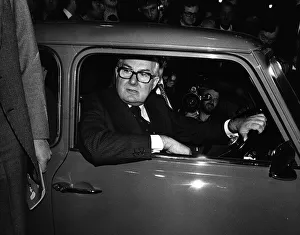 James Callaghan Labour Prime Minister of Britain seen here drving a mono James Callaghan Labour Prime Minister of Britain seen here drving a mono