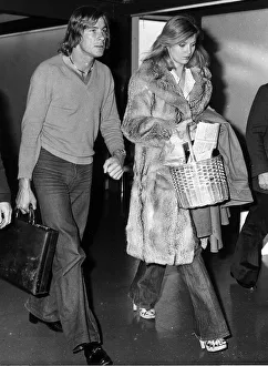James Hunt with girlfriend Jane Birbeck at Heathrow Airport after returning from Canada James Hunt with girlfriend Jane Birbeck at Heathrow Airport after returning from Canada