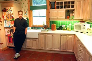 James MacPherson actor in Taggart Standing in his kitchen March 1997 James MacPherson actor in Taggart Standing in his kitchen March 1997