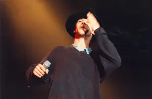 Jamiroquai - Jay Kay performing in concert at Newcastle Arena. 10th April 1997 Jamiroquai - Jay Kay performing in concert at Newcastle Arena. 10th April 1997