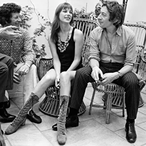 Jane Birkin with her husbnad Serge Gainsbourg pictured after the announcement that her Jane Birkin with her husbnad Serge Gainsbourg pictured after the announcement that her