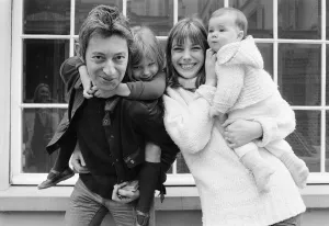 Jane Birkin & Serge Gainsbourg with family, Kate Barry (from Jane' Jane Birkin & Serge Gainsbourg with family, Kate Barry (from Jane'