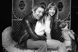 Jane Birkin and Serge Gainsbourg May 1972 at their Paris luxury home Jane Birkin and Serge Gainsbourg May 1972 at their Paris luxury home
