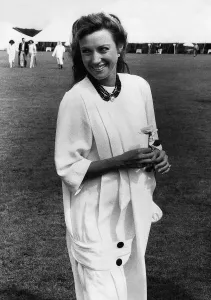 Jane Seymour actress watching polo at Windsor Jane Seymour actress watching polo at Windsor