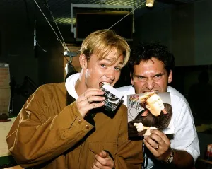 Jason Donovan Singer withcapital DJ Mick Brown Jason Donovan Singer withcapital DJ Mick Brown