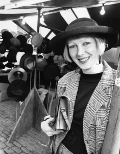 Jayne Shapley, Hat Fashions, Cambridge, 23rd October 1987 Jayne Shapley, Hat Fashions, Cambridge, 23rd October 1987
