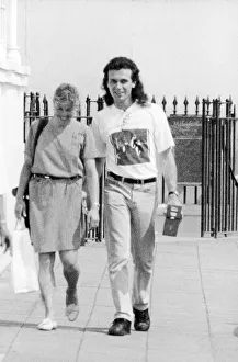 Jayne Torvill and her husband Phil Christensen walking down the road. 23rd September 1991 Jayne Torvill and her husband Phil Christensen walking down the road. 23rd September 1991