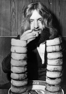 Jeff Heenan of Arbroath the World Pie Eating Champ in 1974 Jeff Heenan of Arbroath the World Pie Eating Champ in 1974