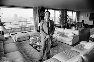 Jeffrey Archer in the living area of his sumptuous penthouse flat overlooking the Thames Jeffrey Archer in the living area of his sumptuous penthouse flat overlooking the Thames
