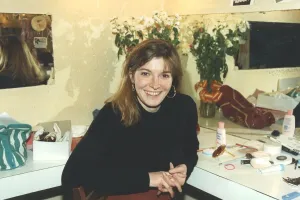 Jemma Redgrave smiling during interview in her dressing room - January 1990 Jemma Redgrave smiling during interview in her dressing room - January 1990
