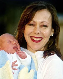 Jenny Agutter Actress with her newborn baby Johnathan Jenny Agutter Actress with her newborn baby Johnathan