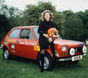 Jenny Birrell Rally Driver June 1972 Crash helmet Fiat 127 Jenny Birrell Rally Driver June 1972 Crash helmet Fiat 127