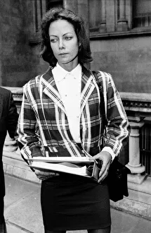 Jenny Seagrove Actress in a high court divorce leaving the court in July 1988 Jenny Seagrove Actress in a high court divorce leaving the court in July 1988