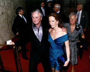 Jenny Seagrove actress with partner Michael Winner. August 1988 Jenny Seagrove actress with partner Michael Winner. August 1988