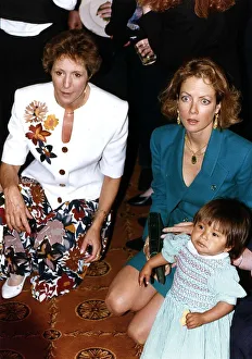Jenny Seagrove actress with Prime Ministers wife Norma Major at party At 10 Downing Jenny Seagrove actress with Prime Ministers wife Norma Major at party At 10 Downing
