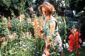 Jenny Seagrove the actress pruning her garden Jenny Seagrove the actress pruning her garden
