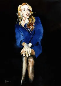 Jerry Hall portrait of an actress singer model who married Mick Jagger Jerry Hall portrait of an actress singer model who married Mick Jagger