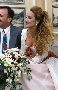 Jerry Hall Supermodel Dressed As Lady Hardwicke At The Chelsea Flower Show Jerry Hall Supermodel Dressed As Lady Hardwicke At The Chelsea Flower Show