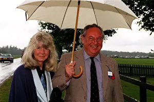 Jilly Cooper writer and husband Leo Cooper arrive in the rain for the Alfred Dunhill Jilly Cooper writer and husband Leo Cooper arrive in the rain for the Alfred Dunhill