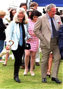 Jilly Cooper writer and Leo Cooper arrive at the Alfred Dunhill Queens Cup Polo Jilly Cooper writer and Leo Cooper arrive at the Alfred Dunhill Queens Cup Polo