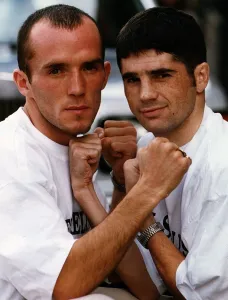 Jim Murray and Drew Docherty boxers pre fatal bout at Hospitality Inn Glasgow Jim Murray and Drew Docherty boxers pre fatal bout at Hospitality Inn Glasgow