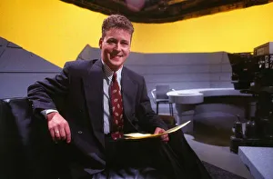 Jim White sitting in STV studio September 1989 Jim White sitting in STV studio September 1989
