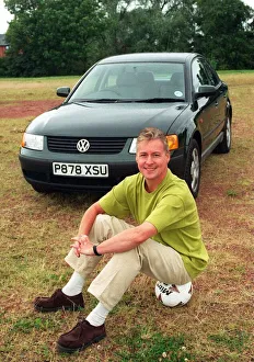 Jim White - TV Presenter with Volkswagen Passat Car July 1997 Jim White - TV Presenter with Volkswagen Passat Car July 1997