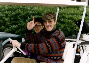 Jimmy Hill Chairman Of Coventry Football Club Seen Here With A Mystery Woman In A Golf Jimmy Hill Chairman Of Coventry Football Club Seen Here With A Mystery Woman In A Golf