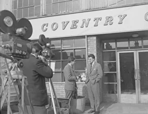 Jimmy Hill is interviewed by the BBC soon after he was released by students as part of Jimmy Hill is interviewed by the BBC soon after he was released by students as part of