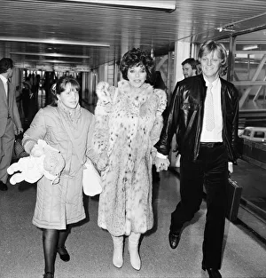 Joan Collins, Actress with husband Ron Kass and daughter Katyana Kennedy Kass Joan Collins, Actress with husband Ron Kass and daughter Katyana Kennedy Kass