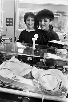 Joan Collins and daughter Katya in intensive care unit in Central Middlesex Hospital Joan Collins and daughter Katya in intensive care unit in Central Middlesex Hospital