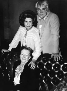 Joan Cooper actress at the Devon Park Theatre on the Seafront Eastbourne with Pat Phoenix Joan Cooper actress at the Devon Park Theatre on the Seafront Eastbourne with Pat Phoenix