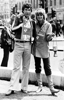 Joanna Lumley Actress and Gareth Hunt Actor Both star in The New Avengers Joanna Lumley Actress and Gareth Hunt Actor Both star in The New Avengers