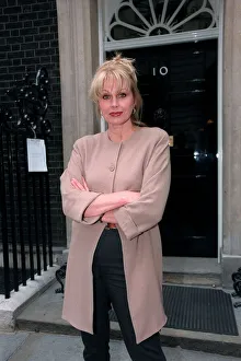 Joanna Lumley Actress July 98 Outside 10 downing street were she went to see Tony Joanna Lumley Actress July 98 Outside 10 downing street were she went to see Tony