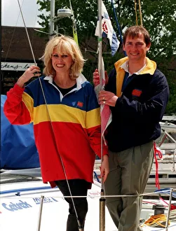 JOANNA LUMLEY NAMED THE REVOLUTIONARY 50 FOOT YACHT AQUA QUORUM READY FOR PETE GOSS TO JOANNA LUMLEY NAMED THE REVOLUTIONARY 50 FOOT YACHT AQUA QUORUM READY FOR PETE GOSS TO