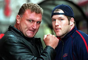 Joe Bugner With Scott Welch Today Before Their Fight In Berlin, Germany On 16 March Joe Bugner With Scott Welch Today Before Their Fight In Berlin, Germany On 16 March