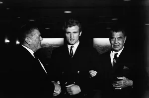 Joe Bugner with two of the worlds greatest heavyweights Joe Bugner with two of the worlds greatest heavyweights