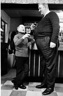 Joe Herdman 4ft ex miner with his drinking partner Roy Williams who tips the scales at 25 Joe Herdman 4ft ex miner with his drinking partner Roy Williams who tips the scales at 25
