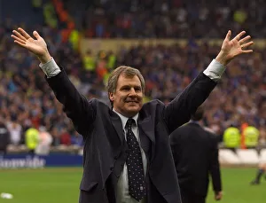 Joe Royle of Manchester City celebrates May 1999 his team' Joe Royle of Manchester City celebrates May 1999 his team'